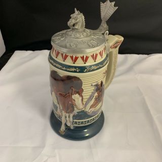 Anheuser Busch Budweiser Membership Stein Born To Greatness 2000 Cb14 Clydesdale