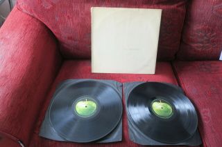 The Beatles The White Album 1968 Uk 1st,  Top Opening `mono`2xlps Apple Poor/vg