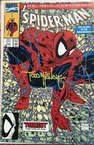 Todd Mcfarlane Signed Spider - Man Torment 1 Comic Book First Print