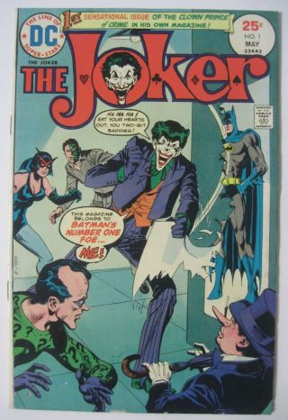 The Joker 1 May 1975 Dc Comics First Solo Issue Of Batman 