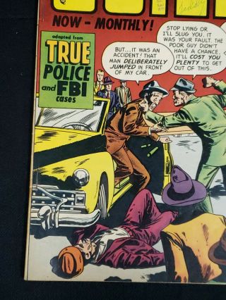 JUSTICE TRAPS THE GUILTY 20 11/1950 PRIZE PUBLICATIONS Comic Book TRUE FBI COPS 5