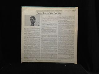 Sonny Rollins - Way Out West - Stereo 7017 - RARE ORIG STEREO DG 2