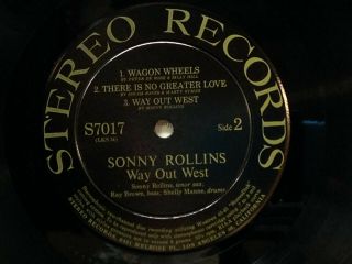 Sonny Rollins - Way Out West - Stereo 7017 - RARE ORIG STEREO DG 4