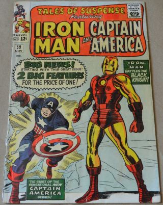 Tales Of Suspense 59 (marvel,  1964) 1st Appearance Of Jarvis The Butler.