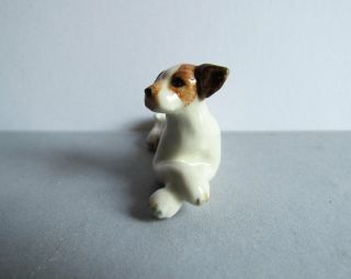 Tiny Jack Russell Dog Small Pets Miniatures Ceramic Animal Figurine Collectible 2