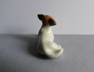 Tiny Jack Russell Dog Small Pets Miniatures Ceramic Animal Figurine Collectible 4
