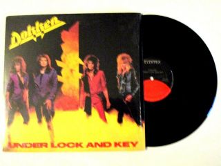 Dokken Under Lock And Key Lp Orig.  U.  S.  1985 In Shrink George Lynch Hair Metal
