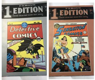 Famous First Edition X2 C - 28 27 Batman C - 30 Sensation Comics 1 Wonder Woman