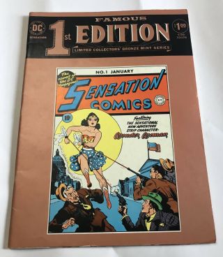 Famous First Edition X2 C - 28 27 Batman C - 30 Sensation Comics 1 Wonder Woman 3