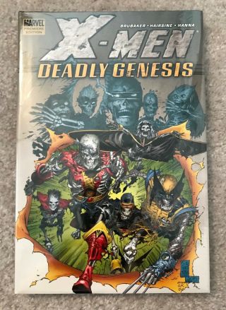 X - Men Deadly Genesis Ed Brubaker Marvel Premiere Hardcover (2006) Hc