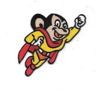 Mighty Mouse Animated Flying Figure Embroidered Patch