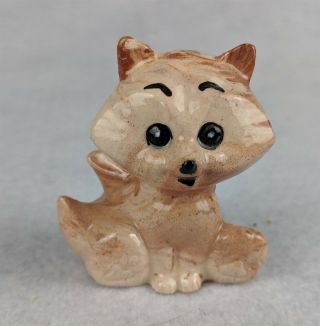 Vintage Ceramic Fox Figurine 2 - 1/2 "