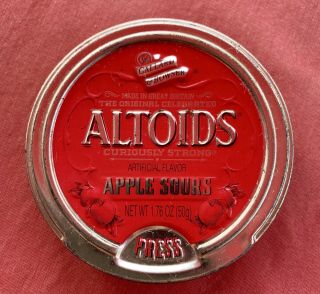 Altoids Curiously Strong Apple Sour Tin Empty