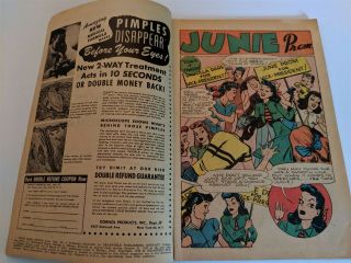 JUNIE PROM COMICS No.  6 1949 Pre - Code Teenage Comic Book Leggy GGA Cover VG/FN 2