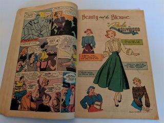 JUNIE PROM COMICS No.  6 1949 Pre - Code Teenage Comic Book Leggy GGA Cover VG/FN 3