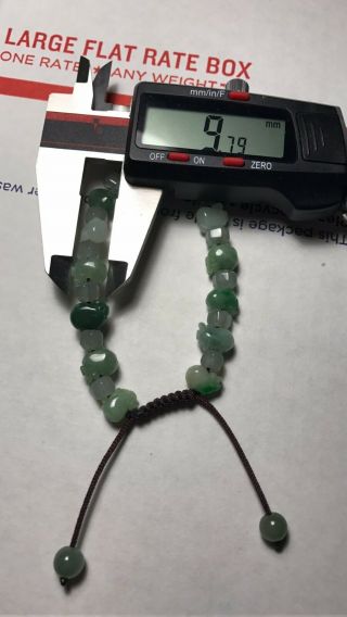 100 Natural Burmese A Grade Jadeite Jade Adjustable Woven pig Bracelet A 788 2