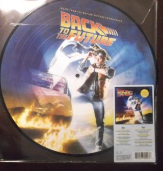 Back To The Future 2 Sided Lp Vinyl Music Record Picture Disk Mcfly Delorean
