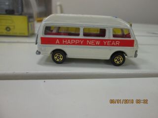 Tomica 3 - 3 (1980) Nissan Caravan Highroof Van Happy Year 1983 Japan Made