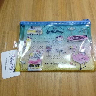 Sanrio Characters Hello Kitty Cosmetic Case Flat Pouch Zipper Bag Japan Limited