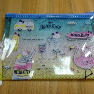 Sanrio Characters Hello Kitty Cosmetic Case Flat Pouch Zipper Bag JAPAN LIMITED 2