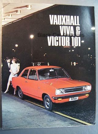 Vintage 1968 Gmc Vauxhall - Viva & Victor 101 Car Dealer Brochure