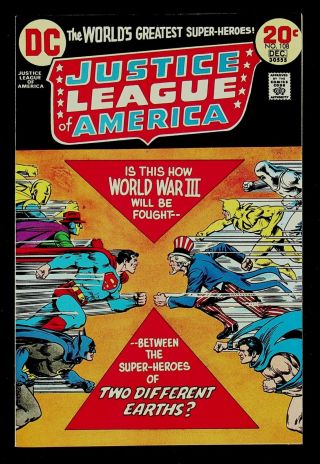 Justice League Of America 108 Vf,  Dillin,  Cardy,  Batman,  Superman,  Uncle Sam