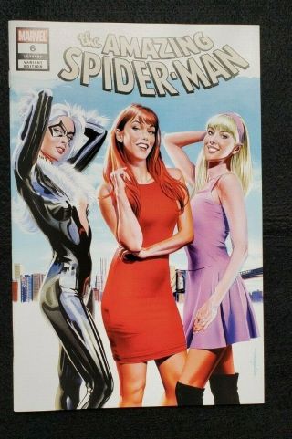 The Spider - Man 6 Mike Mayhew Nycc Mary Jane Exclusive Variant