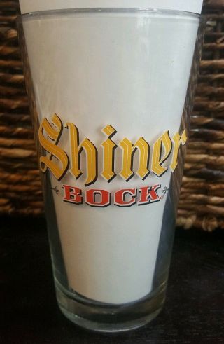 2 Texas Beer Pint Glasses.  Lone Star Armadillo Logo & Shined Bock 5