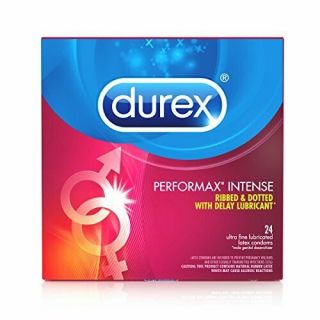 Durex Condom Performax Intense Natural Latex Condoms,  24 Count - Ultra Fine, .