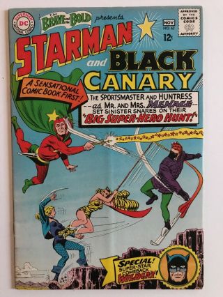 Brave And The Bold 62 — Dc 1965 — Starman & Black Orchid & Wildcat — Fn -