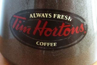 Tim Hortons Non Slip Travel Mug 20 oz Brown Plastic Chubby Wide Bottom Aladdin 2