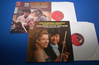 Mutter Brahms,  Bach,  Lalo,  Mozart - 6 EMI 80s Digital LPs,  4 LPs,  1x 2LP Box NM 2