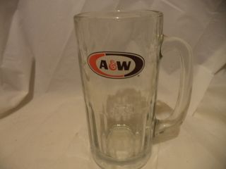 A & W Root Beer 7 " Tall Glass Mugs Vintage