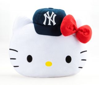 Sanrio Officially Licensed Mlb Hello Kitty York Yankees 17 " Cushion Pillow