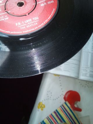 THE BEATLES LOVE ME DO RED LABEL 1962 PRESS 4