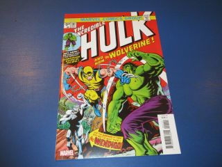 Incredible Hulk 181 Facsimile Reprint Cool 1st Wolverine Nm Gem Wow