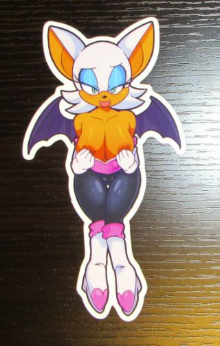 Rouge The Bat Sonic Sticker Nipple Lewd Ver.  - Breast,  Boobs,  Oppai