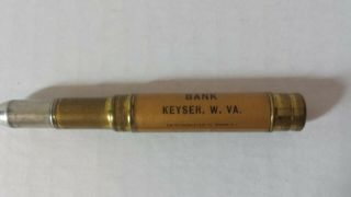 Vintage First National Bank of Keyser,  WV Bullet Pencil Advertising 2