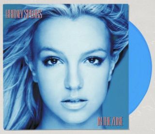 Pre - Order Britney Spears - In The Zone Lp Blue - Swirled White Vinyl Uo /5,  000
