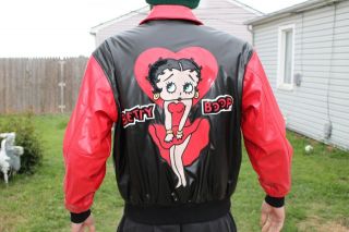 Authentic Betty Boop Pleather Jacket Size L