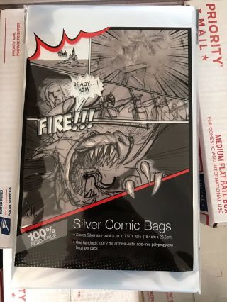 Silver Age Comic Book Bags And Boards 100 Of Each Ultra Pro / Bcw