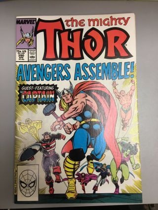 The Mighty Thor 390 - Captain America Lifts Thor 