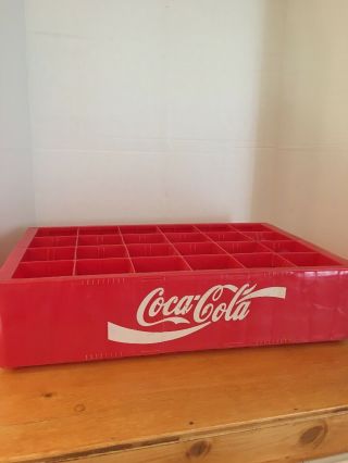 Coca Cola Red Plastic Crate Case Coke 24 Carrier Display