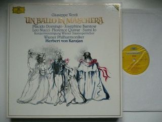 Karajan Conducts Verdi Un Ballo In Maschera Vpo Dg 427 635