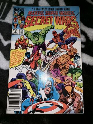 Marvel Heroes Secret Wars 1 Vf,  1984 Newsstand Edition Marvel Spiderman