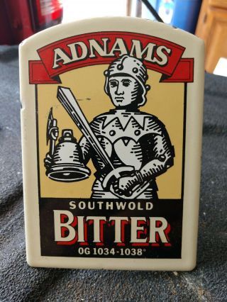 Vintage Adnams Southwold Bitter Beer Pump Clip Porcelain Display Sign