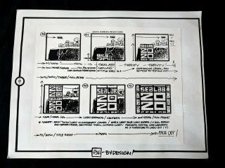 Alex Toth By Design Sealab 2020 1973 Hand Crafted Storyboard Pg 181