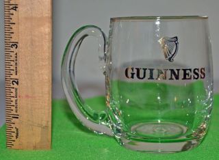 Guinness Half Pint Glass Mug Gold Logo Cup Beer Stout Man Cave Decor