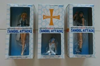 Neon Genesis Evangelion 3 - Pack Angel Attack Rei Ayanami Misato Sega Price Figure