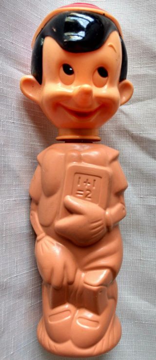 Soaky Pinocchio 1960 60s Toy Figural Colgate Cartoon Bubble Bath Walt Disney Vtg